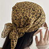 Boogzel Apparel Leopard Print Headscarf, view 3
