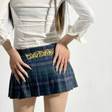 Boogzel Apparel Less Conversation Plaid Mini Skirt, view 3