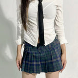 Boogzel Apparel Less Conversation Plaid Mini Skirt, view 5