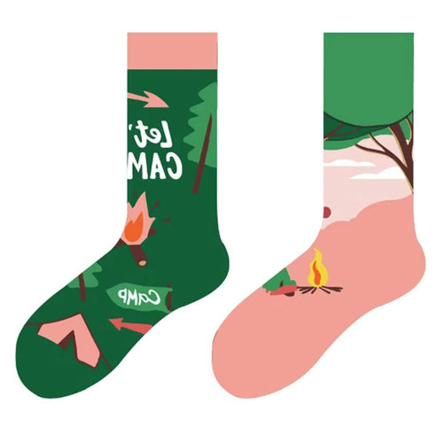 Boogzel Apparel Let's Go Camping Socks