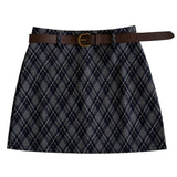 Boogzel Apparel Library Crush Argyle Mini Skirt, view 2