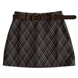 Boogzel Apparel Library Crush Argyle Mini Skirt, view 3