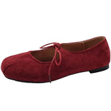 Boogzel Apparel Library Hours Lace Up Mary Jane Flats, view 4