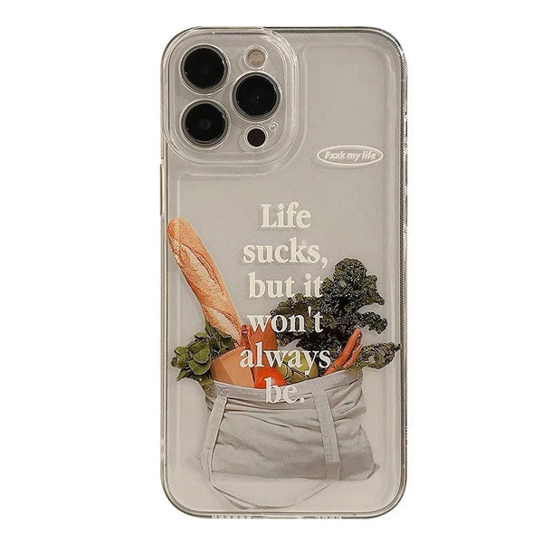Boogzel Apparel Life Sucks iPhone Case