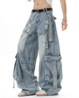 Boogzel Apparel Like a Boy Cargo Jeans, view 2