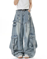 Boogzel Apparel Like a Boy Cargo Jeans, view 3