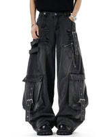 Boogzel Apparel Like a Boy Cargo Jeans, view 4