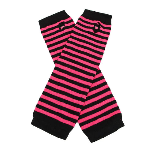 Boogzel Apparel Like It's 2007 Striped Arm Warmers