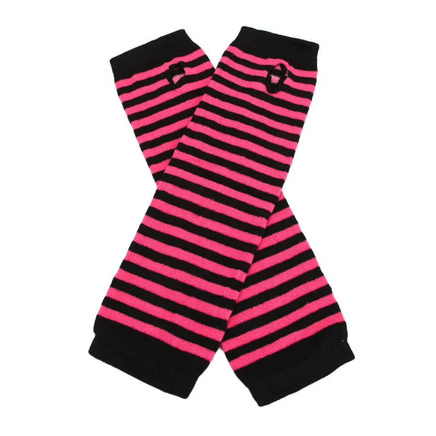Boogzel Apparel Like It's 2007 Striped Arm Warmers