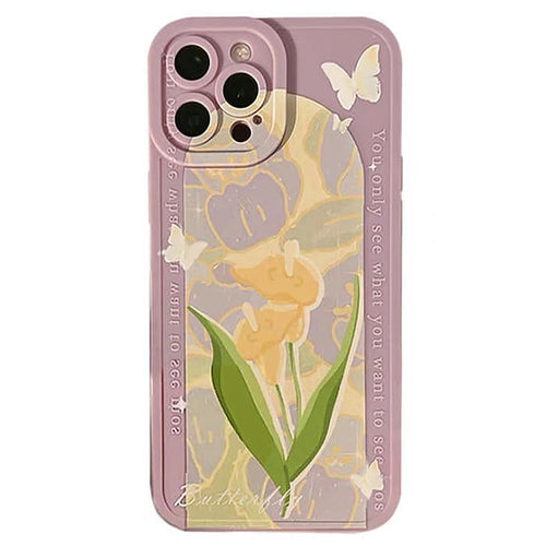 Boogzel Apparel Lily Lavender iPhone Case