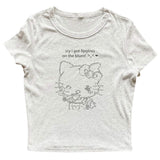 Boogzel Apparel Lipgloss Kitty Crop Top, view 2