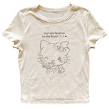 Boogzel Apparel Lipgloss Kitty Crop Top, view 5