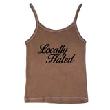Boogzel Apparel Locally Hated Aesthetic Tank Top, view 4