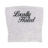 Boogzel Apparel Locally Hated Aesthetic Tube Top, view 3