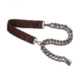 Boogzel Apparel Lock Pendant Chain Belt, view 2