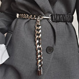 Boogzel Apparel Lock Pendant Chain Belt, view 4