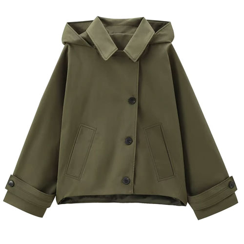 Boogzel Apparel London Rainy Day Hooded Trench Jacket