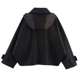 Boogzel Apparel London Rainy Day Hooded Trench Jacket, view 5