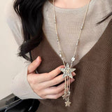 Boogzel Apparel Long Star Charm Necklace, view 2