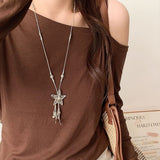 Boogzel Apparel Long Star Charm Necklace, view 3