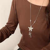 Boogzel Apparel Long Star Charm Necklace, view 4