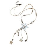 Boogzel Apparel Long Star Charm Necklace, view 5