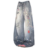 Boogzel Apparel Loose Fit Chain Print Jeans, view 6