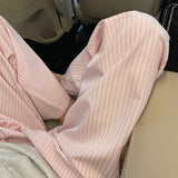 Boogzel Apparel Loose Fit Pastel Cotton Stripe Pants, view 4