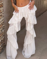 Boogzel Apparel Lost In Paris Layered Ruffle Pants, view 2