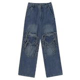 Boogzel Apparel Love Knot Knee-Heart Denim Pants, view 4