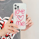 Boogzel Apparel Love Me Aesthetic iPhone Case, view 2