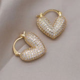 Boogzel Apparel Love Me Tender Rhinestone Earrings, view 2
