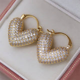 Boogzel Apparel Love Me Tender Rhinestone Earrings, view 4