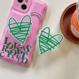 Boogzel Apparel Love Story Heart iPhone Case, view 3