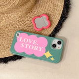 Boogzel Apparel Love Story iPhone Case, view 3
