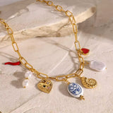 Boogzel Apparel Love Token Charm Necklace, view 4