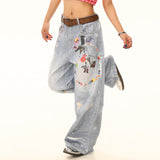 Boogzel Apparel Lucky Trinket Wide-Leg Jeans, view 5