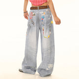 Boogzel Apparel Lucky Trinket Wide-Leg Jeans, view 6