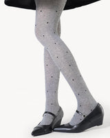 Boogzel Apparel Madeleine Polka Dot Knit Tights, view 3