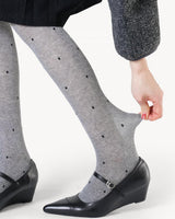 Boogzel Apparel Madeleine Polka Dot Knit Tights, view 5