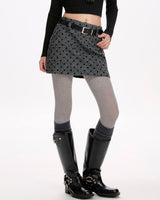 Boogzel Apparel Madeleine Polka Dot Mini Skirt, view 3