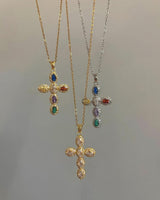 Boogzel Apparel Mafia Mama Cross Charm Necklace, view 3
