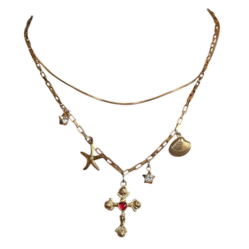 Boogzel Apparel Mafia Mama Cross Necklace