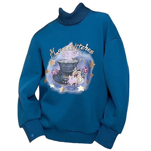 Boogzel Apparel Magic Witches Printed Sweatshirt