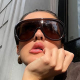 Boogzel Apparel Main Character Oversized Sunglasses, view 5