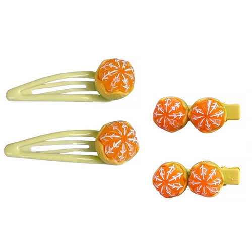 Boogzel Apparel Mandarin 4 Pcs Hair Сlips Set