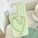 Boogzel Apparel Matcha Mood Aesthetic iPhone Case, view 4
