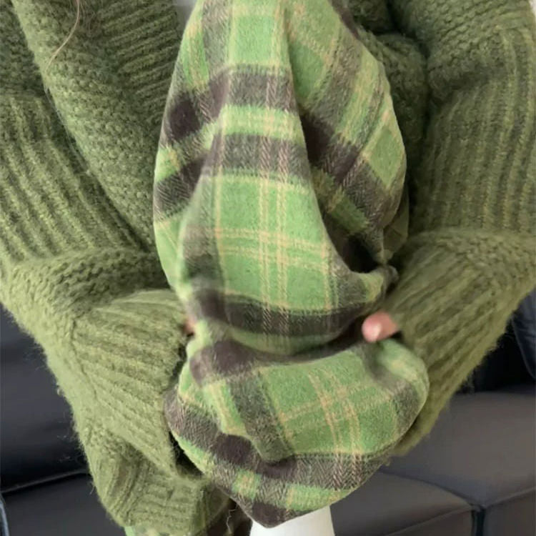 Boogzel Apparel Matcha Mood Plaid Pants