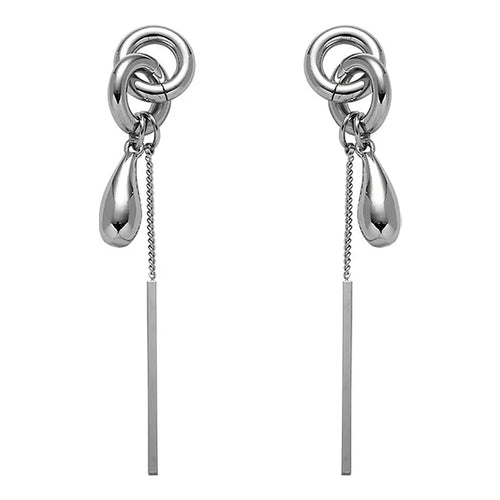 Boogzel Apparel Melted Chain Drop Earrings
