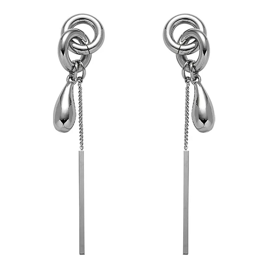 Boogzel Apparel Melted Chain Drop Earrings